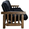 thumbnail image 3 of Homestead Collection Futon Frame w/ Mattress, Stain & Clear Lacquer Finish, 3 of 5