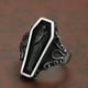 thumbnail image 5 of Anillo de ataúd humano Gótico Retro Personalizado Cool Metal Cóctel Joyería Regalo Anillos de Anillo de declaración para hombres Mujeres Pareja 8 Fernando Anillo de ataúd humano, 5 of 7