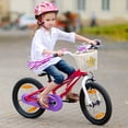 thumbnail image 6 of Clearance Sale!Kids Bicycle Basket Streamers Set,Girl’s Bicycle Basket Streamers Decorations Set,Wicker Basket with Streamers,30PC Stickers,2PC Colored Tassels,1PC Bike Bell for Kids, 6 of 9