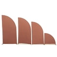 thumbnail image 2 of BalsaCircle 4 Terracotta Fitted Spandex Matter Half Moon Wedding Arch Backdrop Stand Covers Set Party Events Decorations, 2 of 8