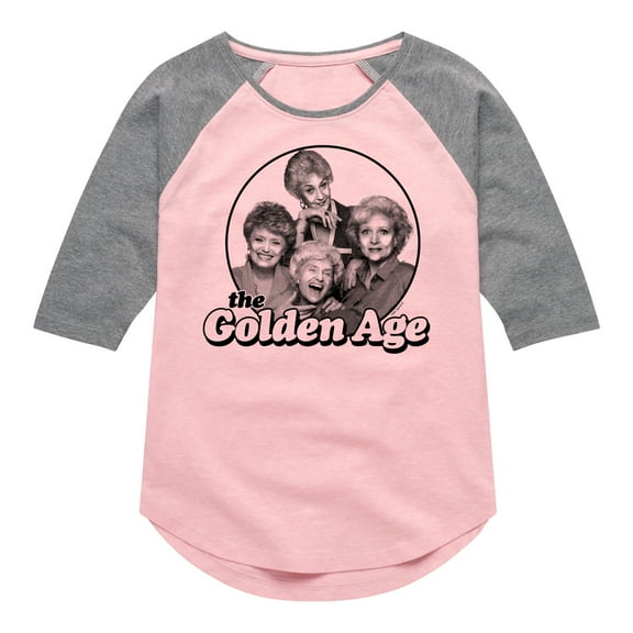 Golden Girls - The Golden Age - Toddler And Youth Girls Raglan Graphic T-Shirt