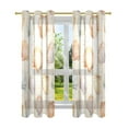 thumbnail image 7 of Yayeee Window Curtains Set of 2 for Living Room Light Filtering 63"x52", Beige Seashell, 7 of 7