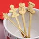 thumbnail image 2 of Juego de cucharas de café de acero inoxidable para hombre, cucharillas de postre de pan de jengibre, vajilla, accesorios de cocina, regalos de Navidad, 4 piezas por juego, 2 of 5
