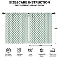 thumbnail image 2 of Blackout Kids Curtains,Green and White Checkerboard Pattern Childrens Insulated Curtains Set Of 2,Bedroom Essentials,Toddler Room Decor 42"x54", 2 of 5
