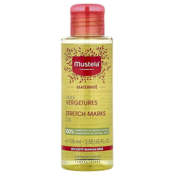 Mustela Stretch Marks Oil, Fragrance-Free, 3.55 fl oz (105 ml)
