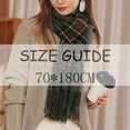 thumbnail image 3 of Prolriy Scarf for Women Autumn and Winter Colorful Plaid Shawl Thickening Warm Fringe Scarf Womens Scarf B, 3 of 8