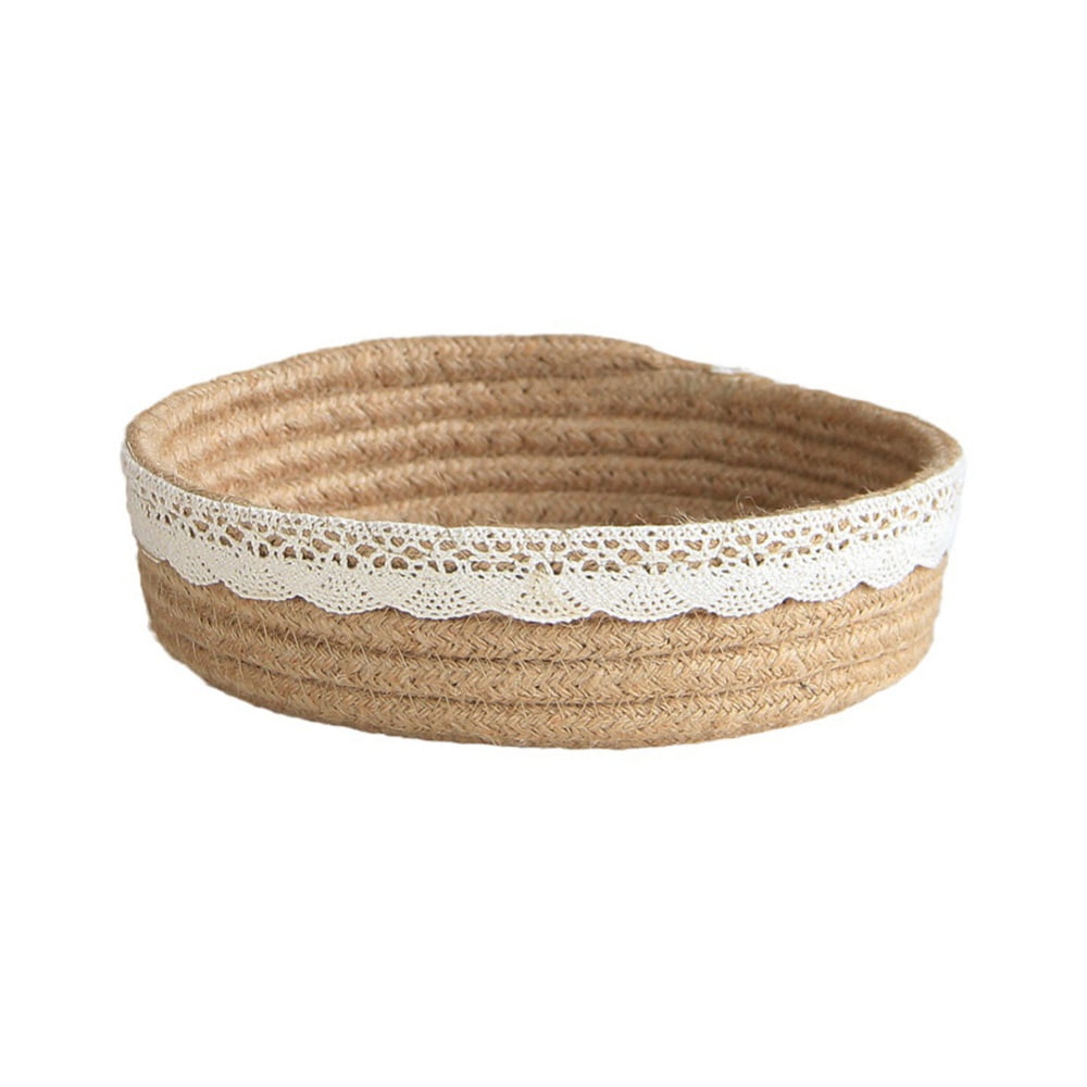 Baskets Storage basket with wooden lid bedroom or nursery Basket for