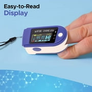 SUWU Finger Pulse Oximeter and OLED Display,, Accurate Fast Sp02 Reading Oxygen Meter, Heart Rate Monitor for Adult Child with Lanyard