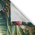 thumbnail image 3 of Ambesonne Springtime Kitchen Curtains, Circular Tree Flourish, 55"x30", Green Blue and Pink, 3 of 3