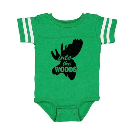 

Inktastic Moose Head Silhouette Into the Woods Gift Baby Boy or Baby Girl Bodysuit