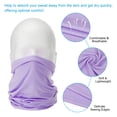 thumbnail image 4 of Uxcell Neck Gaiter, 4 Pack Breathable Cooling Face Cover Scarf for Cycling Running, Light Purple, 4 of 7