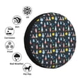 thumbnail image 4 of Naloa Rocket Space PVC Leather Spare Tire Wheel Cover for Car Truck SUV Camper Trailer Universal Fit many size14 inch, 4 of 6