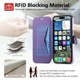 thumbnail image 5 of Dteck Detachable Wallet Case for iPhone 14 Pro,Magnetic Leather Card Slot Wallet Case Removable Plating TPU Case Built-in Camera Lens Protector Compatible with MagSafe Kickstand Cover,Purple, 5 of 8