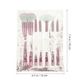 thumbnail image 2 of BEADCEST Travel Make Up Brush Makeup Tools Set Cone Shape Transparent 7Pack, 2 of 8