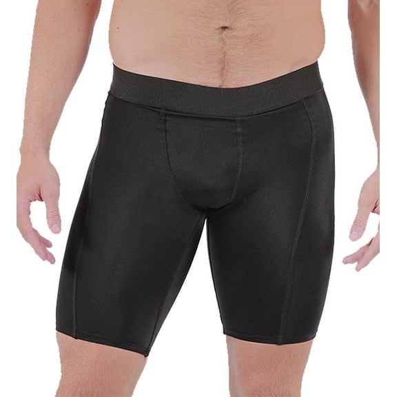 Men's Insta Slim 1SH4478 High Compression Short w/ Targeted Support Panels (Black M)