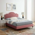 thumbnail image 3 of Modway Aviana Performance Velvet King Bed in Dusty Rose, 3 of 12