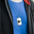 thumbnail image 3 of Bald Eagle Flying Over the Mountains Scenic Military Dog Tag Pendant Necklace with Chain, 3 of 5