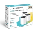 thumbnail image 2 of TP-Link Deco X25 AX1800 Wi-Fi 6 Sistema de Paquete de 3 Bandas Duales: Reemplaza Enrutadores y Extensores Individuales, Se Conecta a Más de 150 Dispositivos, Cobertura Interior de hasta 5800 Pies Cuad, 2 of 5