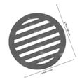 thumbnail image 2 of LITINKIMI Versatile Bbq Fire Grate Plate in Grey Iron for Outdoor Cooking and Fireplace Use, 2 of 6