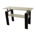 thumbnail image 2 of Nola Furniture Modena 2 Tier Glass Console Table Sofa Table Black, 2 of 3