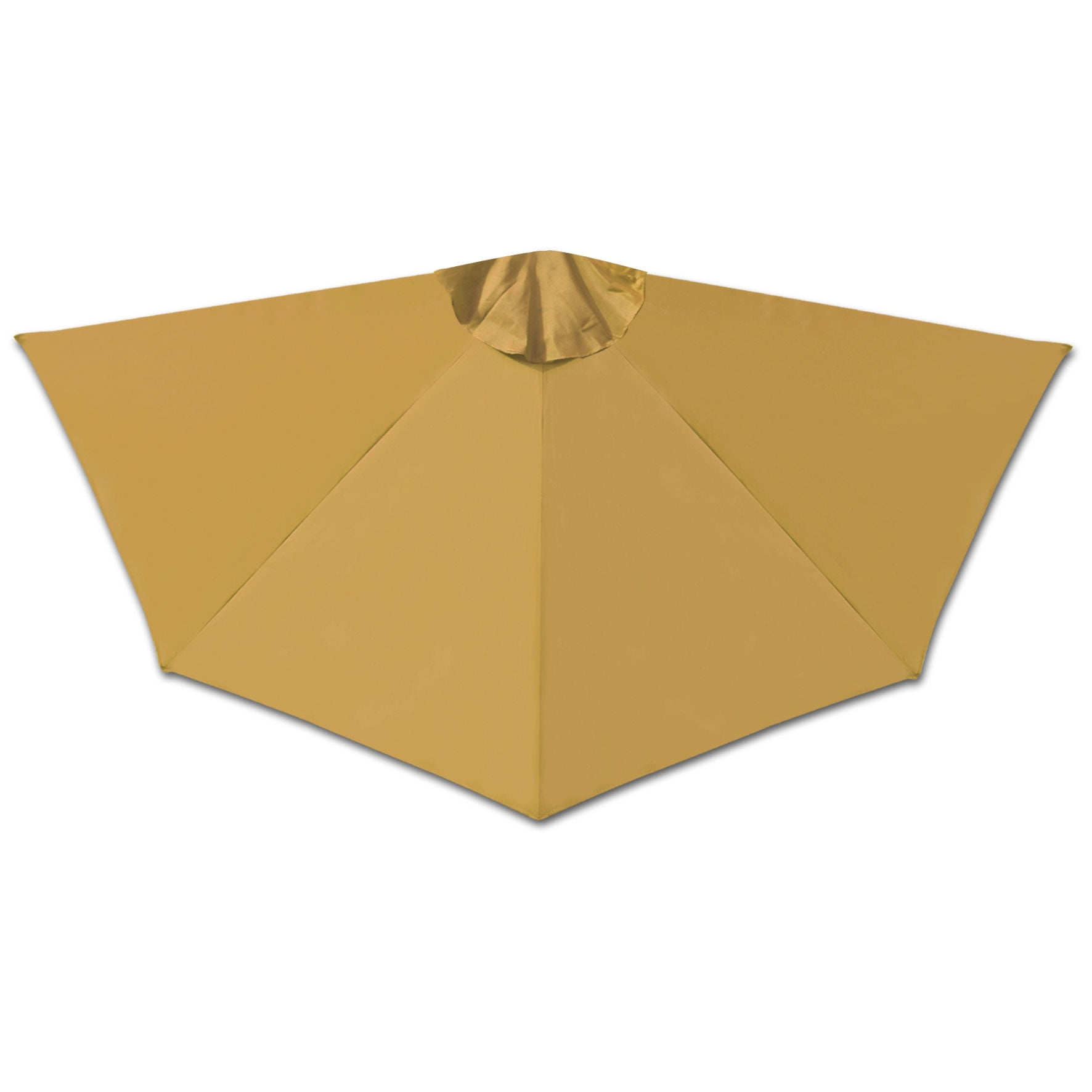 SUNNY Replacement Canopy Cover Only for 10' Patio 10ft 5 Ribs Half Umbrella (Tan)