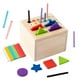 thumbnail image 5 of Cubo de clasificación de formas Montessori, clasificador de formas, juego de reconocimiento de colores, cubo de actividad para bebé, bloque de formas, 5 of 9
