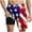 A02_Red, variant on Yghzkop Men's Patriotic Print Swim Trunks Mesh Lined Beach Shorts Elastic Waist Quick Dry Board Shorts with Pockets for Pool Party Vacation