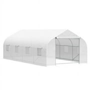 20' x 10' x 7' Greenhouse Walk-In Warm House - Protect Your Crops All Year Round