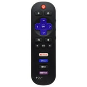 Restored TCL Replacement Roku TV Remote with Netflix/Disney+/Apple TV+/HBO Max Buttons (Refurbished)