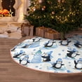 thumbnail image 5 of Fotbe Playful Penguins and Snowmen Pattern Christmas Tree Skirt, Tree Skirts Plush Christmas Decorations, Christmas Tree Skirts Xmas Decorations Holiday Party Decor-36", 5 of 6