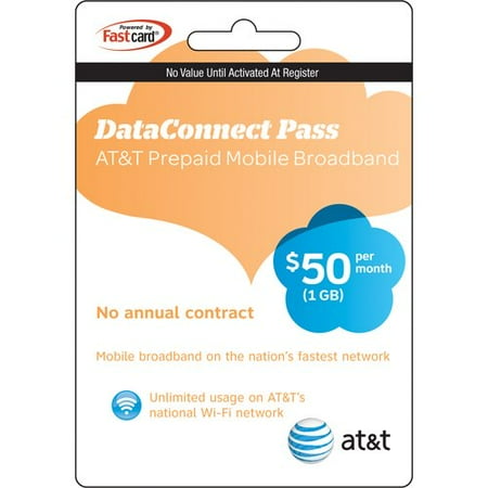 AT&T $50 Prepaid Broadband Card