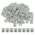 thumbnail image 1 of Marqueurs pour Cintres Numéro 56 Étiquettes Taille de Cintres Clips Ronds Étiquette de Codage Couleur, Gris 100 Pcs, 1 of 6