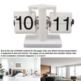 thumbnail image 4 of Retro Digital Flip Down Clock, Vintage Digital Flip Desk Clock, Flip Clock with Ambient Light, Stainless Steel Frame, Easy to Read,  Decor, Holiday Gifts, 4 of 8