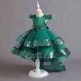 thumbnail image 5 of Esaierr 4-12Y Kids Girls Princess Dress Little Big Girls Birthday Outfit Flower Girl Dress Baby Bridesmaid Wedding Pageant Party Princess Wedding Dress Toddlers Flower Princess Dress, 5 of 7