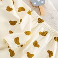 thumbnail image 6 of NOLDARES Toddler Baby Boys Fall Clothes Set Stripe Embroidery Long Sleeve Sweatshirt Pullover Tops & Pants Outfits Size:6-12 M,Yellow, 6 of 7