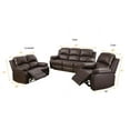 thumbnail image 3 of Ainehome Furniture Bonded Leather Recliner Set Living Room Set, Loveseat, Brown, 3 of 3