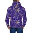 thumbnail image 5 of Zip Up Hoodies for Men - blue purple Snowflake Long Sleeve Comfrt Men'S Fashion Hoodies & Sweatshirts, Jackets for Men Hoodies Pullover Clothing Clothes with Pouch, 5 of 5