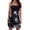 Black, variant on Fesfesfes Women's Bohe Sun Dress Strapless Elastic Band Dress Dresses Sleeveless Floral Print Dress Women Dress