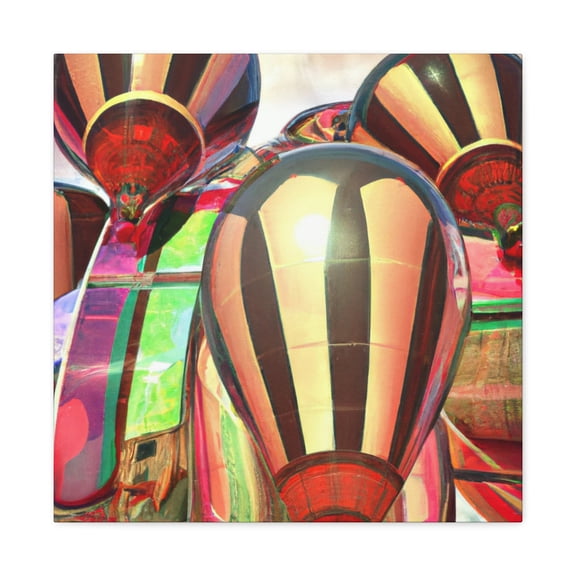 Aerial Balloons Ablaze - Canvas