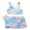 Multicolour, variant on REDARER Child Girls 3 Piece Swimsuits Bathing Suit Flower Print Bikini Tops Underpants Ruffles Skirt Summer Swimwear Set Outfits,Girls Swimsuit,10-12 Years
