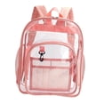 thumbnail image 3 of Mochila transparente Macarena Bolso impermeable para uso diario Estadio Rosado Almacenamiento transparente, 3 of 8