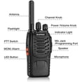 thumbnail image 4 of Walkie Talkies BAOFENG BF-88ST de largo alcance, paquete de 4 con auriculares, 4 of 8