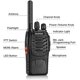 thumbnail image 4 of Walkie Talkies BAOFENG BF-88ST de largo alcance, paquete de 4 con auriculares, 4 of 8