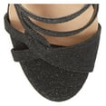 thumbnail image 4 of Lauren Lorraine Black Strappy Glittery Gidget Sandal HIgh Heel Formal Pump (5.5), 4 of 6