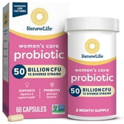 R-enew L-ife Women's Probiotic Essentials – 50 Billion CFU for pH Balance & Holistic Microbiome Support, Dairy, Soy & Gluten-Free, 60 Capsules,3 Pack