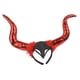 thumbnail image 3 of Diadema con para el pelo, exposición de de oscuridad del , diadema de cuerno de buey rojo Hugo  Sombreros de cuernos de buey del diablo, 3 of 6