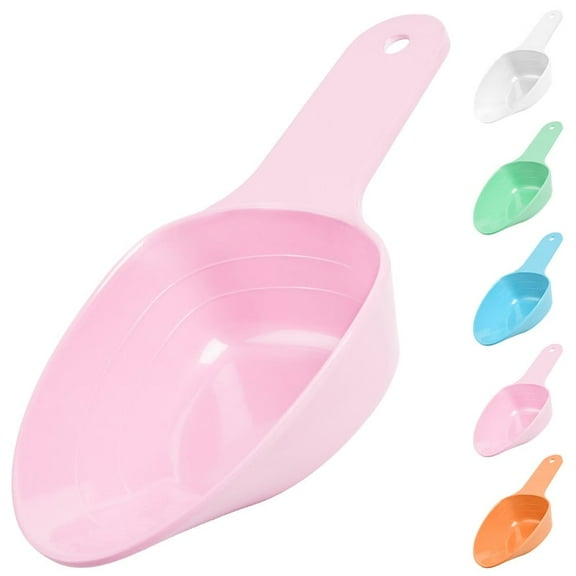 Dog Food Scoop-Melamine Pet Food Measuring Cup - 1 Cup 1/2 Cup 1/4 Cup Dog Cat Bird and Rabbit Food Feeding Scoop Dishwasher Safe - Pink