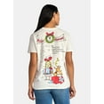 thumbnail image 3 of The Grinch Women's Front Back Christmas Graphic Tee with Short Sleeves, Sizes XXS-XXL, 3 of 5