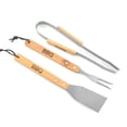 thumbnail image 1 of Moyic 3 piezas de herramientas para parrilla de barbacoa de acero inoxidable, pinzas, tenedor, espátula, juego de cocina para carne, patios Cocina y Comedor, 1 of 6