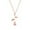 Rose Gold, variant on Odeerbi Dainty Necklace for Women Charm Rose Flower Pendant Necklace Neck Chain Charm Jewelry Valentine's Day Gift Rose Gold